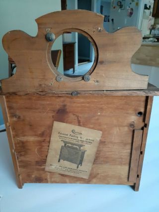antique salesman sample or doll furniture dresser w LABEL 3