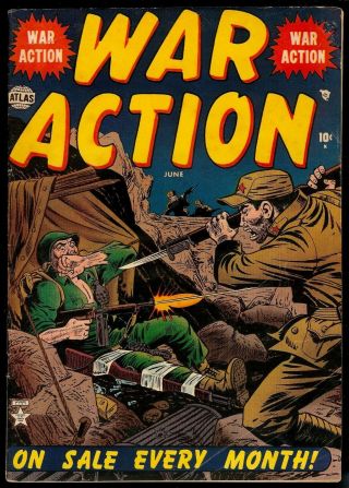 War Action 3.  4.  0 Vg.  Pre - Code Atlas War