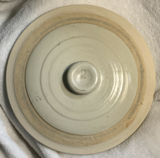 Vintage 2 Gallon 2 Stoneware Crock Ivory Off - White 9 - 1/8 - 10” Diameter