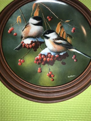 Vintage Edwin M.  Knowles " The Chickadee " By Kevin Daniel Collector Plate
