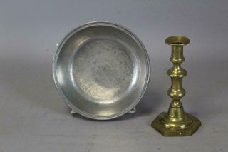 A Fine Late 18th C 7 3/4 " Pewter Basin Polished Surface And Wonderful