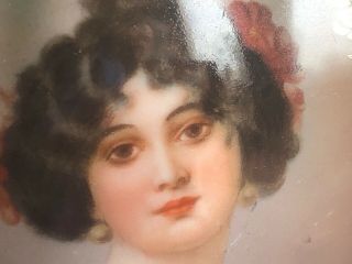 Antique H&C Royal Vienna Mignon Hand Paint Portrait Creamer Jug Pitcher Beehive 2