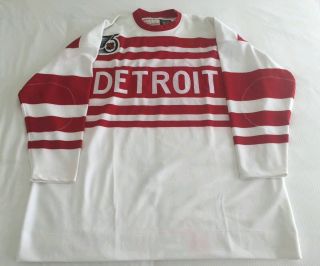 100 Authentic Pro 60 Detroit Red Wings 1991 - 92 Vtg Mitchell And Ness Jersey