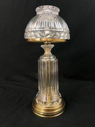 Stiffel Gorgeous Vintage Crystal Table Lamp With Crystal Globe Z - 4123 Art Deco