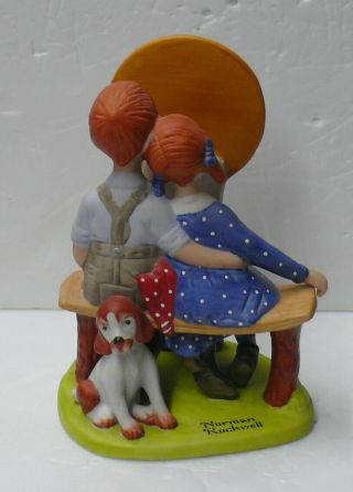 The 12 Norman Rockwell Porcelain Figurines " Young Love " Danbury