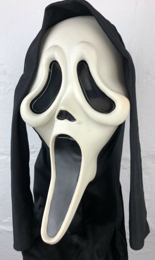 RARE Vintage Easter Unlimited SCREAM Ghostface Mask MK Stamp GLOWS Fun World RDS 2