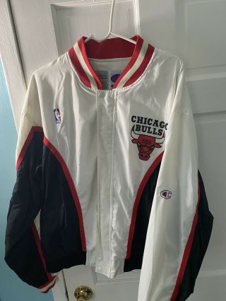 Vintage 90’s Chicago Bulls Champion Warm - Up Large Jordan Last Dance