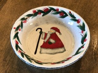 Bella Casa By Ganz Ceramic Santa Christmas Bowl
