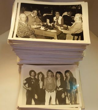 800 Vintage 5 " X 7 " Black & White Photos From The 70`s Over 130 Old Music Bands