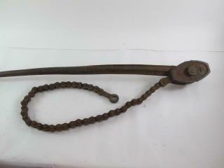 Billings & Spencer No 67 Vintage 5 Feet Commercial 2 " - 12 " Chain Tong Pipe Wrench
