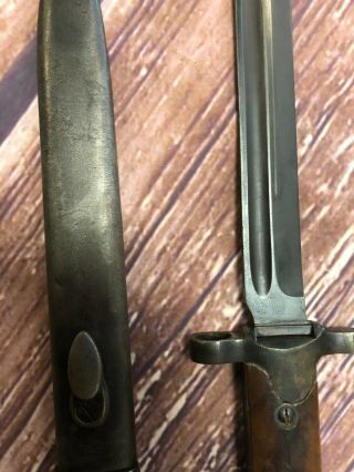 Vintage Italian Military Bayonet/Knife for 1891/38 Carcano Rifle PPS 4 3