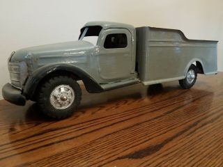 Vintage 1940’s Buddy L Transport Toy Truck - Pressed Steel Look 23.  5 " Large