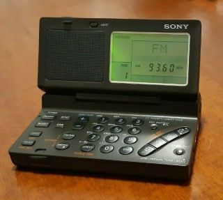 Sony World Band Receiver Portable Shortwave Vintage Icf - Sw100