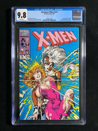 X - Men 214 Cgc 9.  8 (1987) - 1st Full App Of Malice & Dazzler Joins X - Men