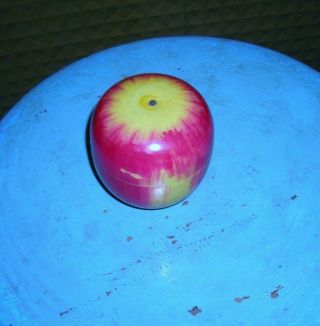 Vintage Circa 1930 ' s Wooden Apple With 4 Inside From Japan 2