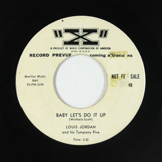 R&b Jump Blues 45 - Louis Jordan - Baby Let 