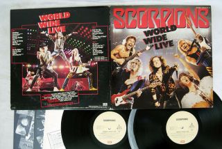 Scorpions World Wide Live Emi Ems - 67178,  9 Japan Poster Vinyl 2lp