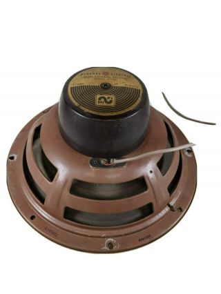 Vtg 1950s General Electric Ge A1 - 401 Dual Coaxial Alnico Woofer Tweeter Speaker