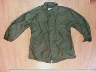 Vintage Us Military Parka Extreme Cold Weather Army Od Green Size Xl Fishtail