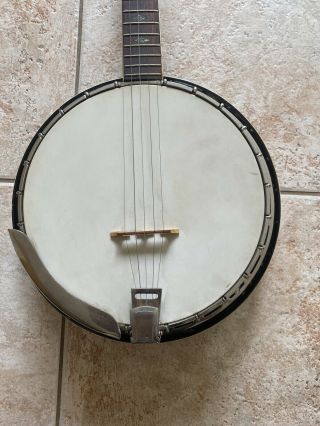 Vintage Ventura 5 - String Banjo w/ resonator Abalone Inlay 2