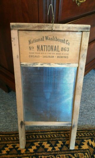 Antique Glass King National Washboard Co. ,  863 Glass Board