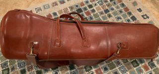 Vintage Giardinelli Leather Trombone Case Gig Bag