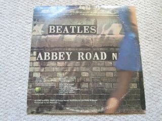 The Beatles Abbey Road Vinyl LP Album Apple SO - 383 Drain Cover Early Edition 3