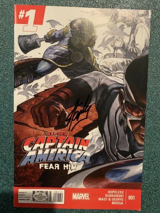 Marvel Captain America Fear Him 1 Stan Lee Signed Autographed Comic W/coa