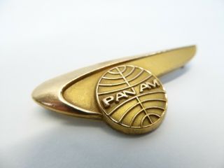 Vintage Pan Am Airlines Uniform Pin 10k Gold