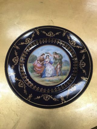 Royal Vienna Style Cabinet/ Display Plate,  Full Bee