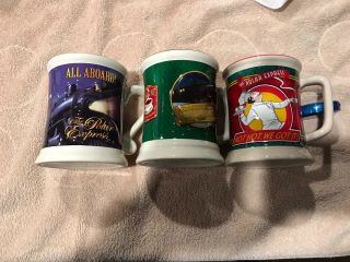 Polar Express Train Ride Coffee Hot Chocolate Mugs Set Of 3 Warner Bros