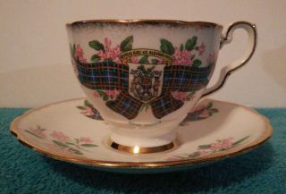 Vintage Royal Stafford Tartan Series Fraser Bonechina Novascotia Tea Cup&saucer