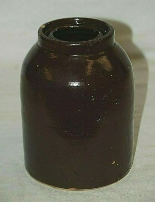 Old Antique Primitive Salt Glazed Stoneware Canning Crock Jug Jar Farm House B