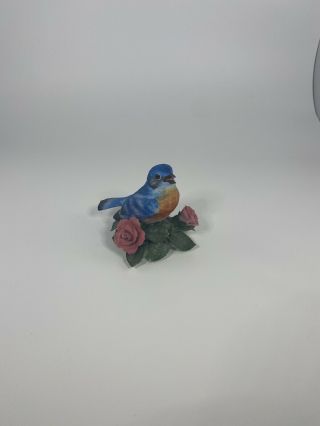 Vintage Lenox Fine Porcelain Bird Figurine Eastern Bluebird -