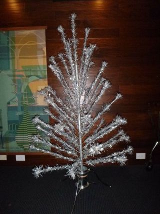Vtg Mid Century Peco Aluminum Christmas Tree 5 