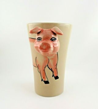 Ermo Zoo Ceramic Pig Swine Mug 3D Hand Painted / Pig Coffee Cup 2