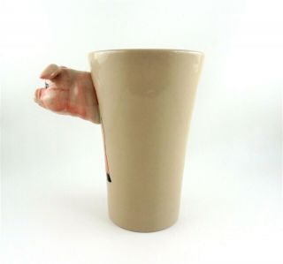 Ermo Zoo Ceramic Pig Swine Mug 3D Hand Painted / Pig Coffee Cup 3