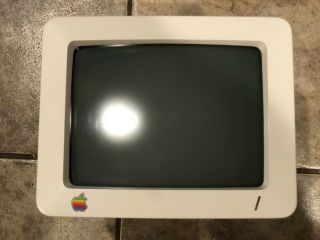 Vintage Apple Iic Plus Monitor A2m4090 White