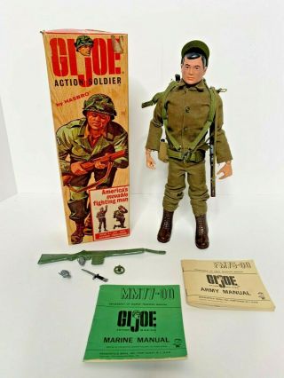 Vintage Hasbro 1964 G.  I Joe Action Soldier 7500 W/gear & Box - Rare