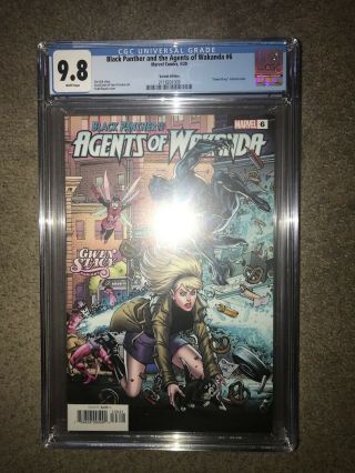 Black Panther And The Agents Of Wakanda 6 Cgc 9.  8 Gwen Stacy Variant