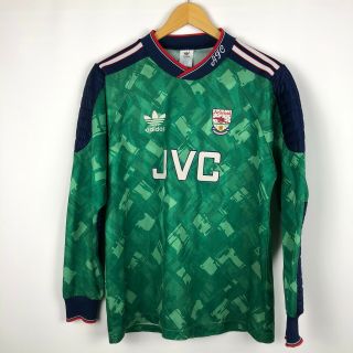 Vintage Arsenal 1990 1992 Goalkeeper Football Shirt Soccer Jersey Adidas Jvc 90s