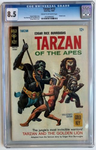 Vintage Silver Age Gold Key Tarzan Of The Apes 172 (cgc 8.  5 Vf, )