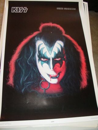 KISS VINTAGE 1978 78 GENE SIMMONS SOLO ALBUM NOS AUCOIN MGT POSTER - 2