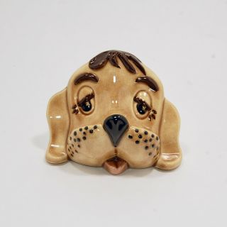 Vintage Ceramic Dog Eyeglasses Holder