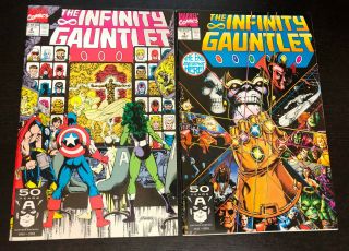 Infinity Gauntlet (1991 Marvel) - - 1 2 3 4 5 6 - - Thanos - - Full Series