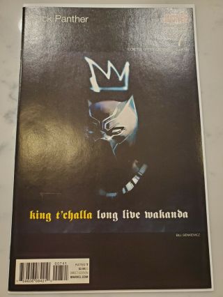 Black Panther 7 King Mez Long Live The King Sienkiewicz Hip Hop Variant Nm/nm -
