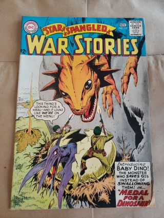 Star Spangled War Stories 117 Vg/f 1964 Dc Dinosaurs Comic Book