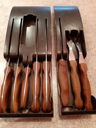 Cutco Vtg Chef Carving Wood Handle Knife Set (, 21,  22,  23,  24,  25,  26,  27,  28) Racks