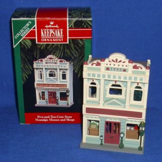 Hallmark Ornament Nostalgic Houses Shops 9 1992 Five And Ten Cent Variety Store