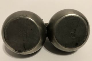 18th Century French Pewter Double Salt Dip 2